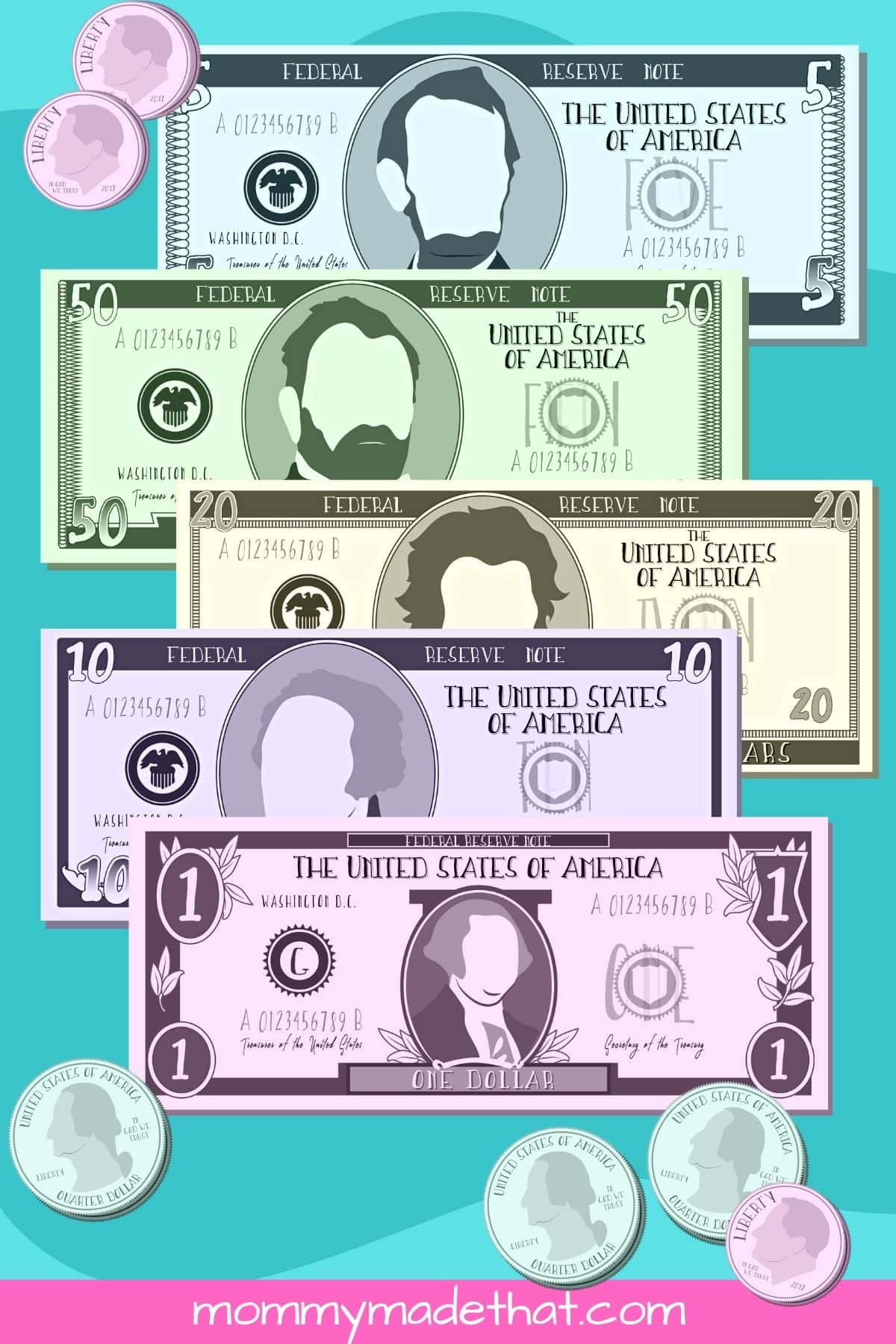 printable play money (lots of free fake money templates)
